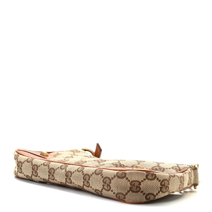 Gucci Monogram Horsebit Nail Chain Pochette Orange 4 of 7