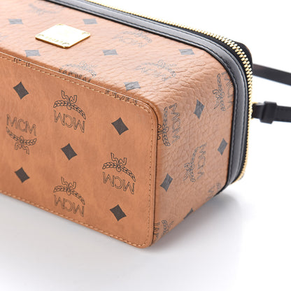 MCM Visetos Vanity Case Cognac Black 8 of 8