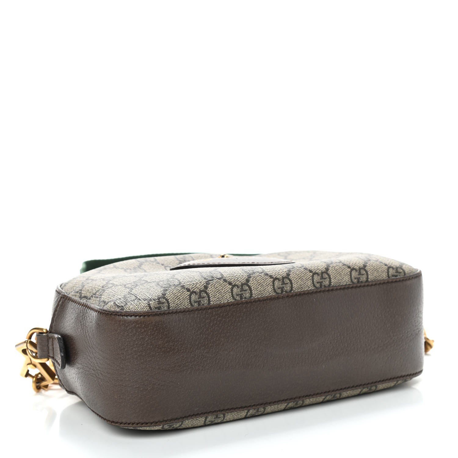 Gucci GG Supreme Monogram Web Neo Vintage Shoulder Bag Beige New Acero Crop 4 of 11