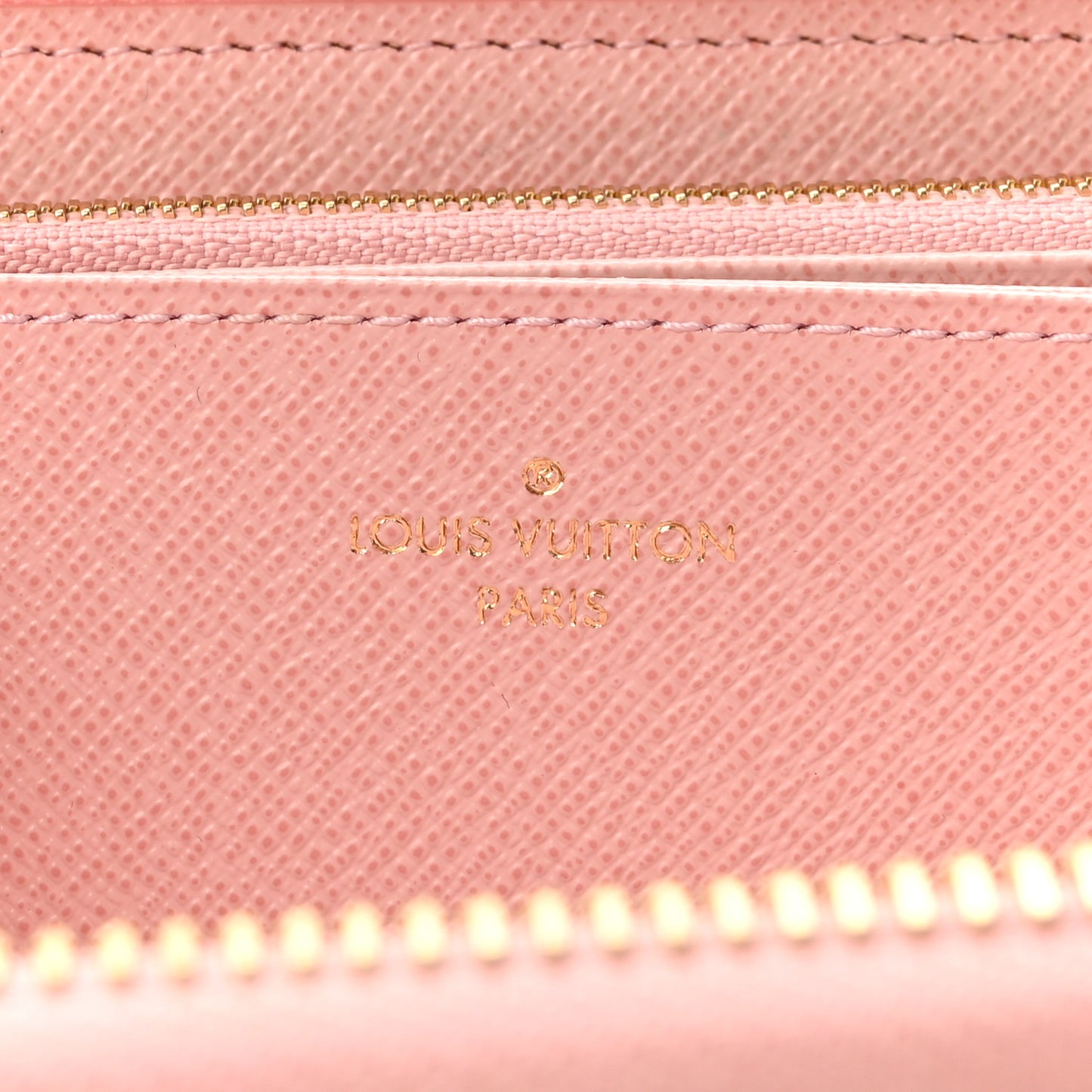 Damier Azur Zippy Wallet Rose Ballerine