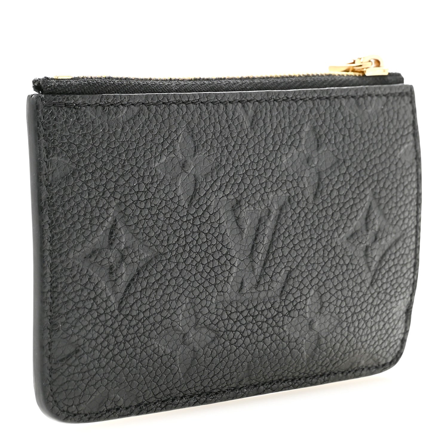 Louis Vuitton Empreinte Monogram Zipped Romy Card Holder Black 3 of 9