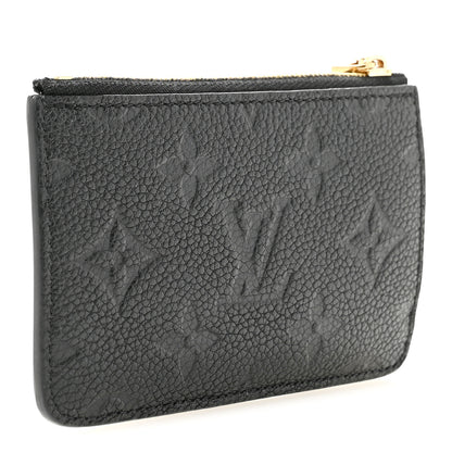 Louis Vuitton Empreinte Monogram Zipped Romy Card Holder Black 3 of 9