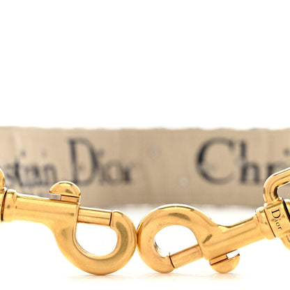 Christian Dior Oblique Studded Shoulder Strap Blue 5 of 5