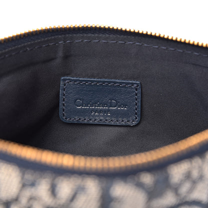 Christian Dior Monogram Mini Saddle Pochette Navy 6 of 10