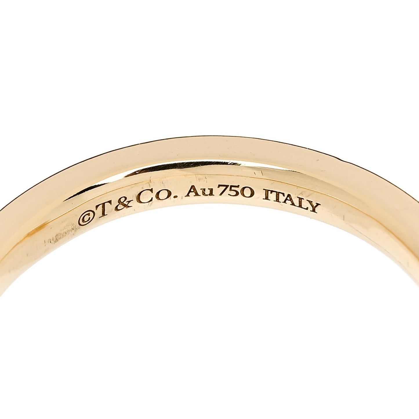 18K Yellow Gold Diamond 2.5mm T T1 Ring 54 7