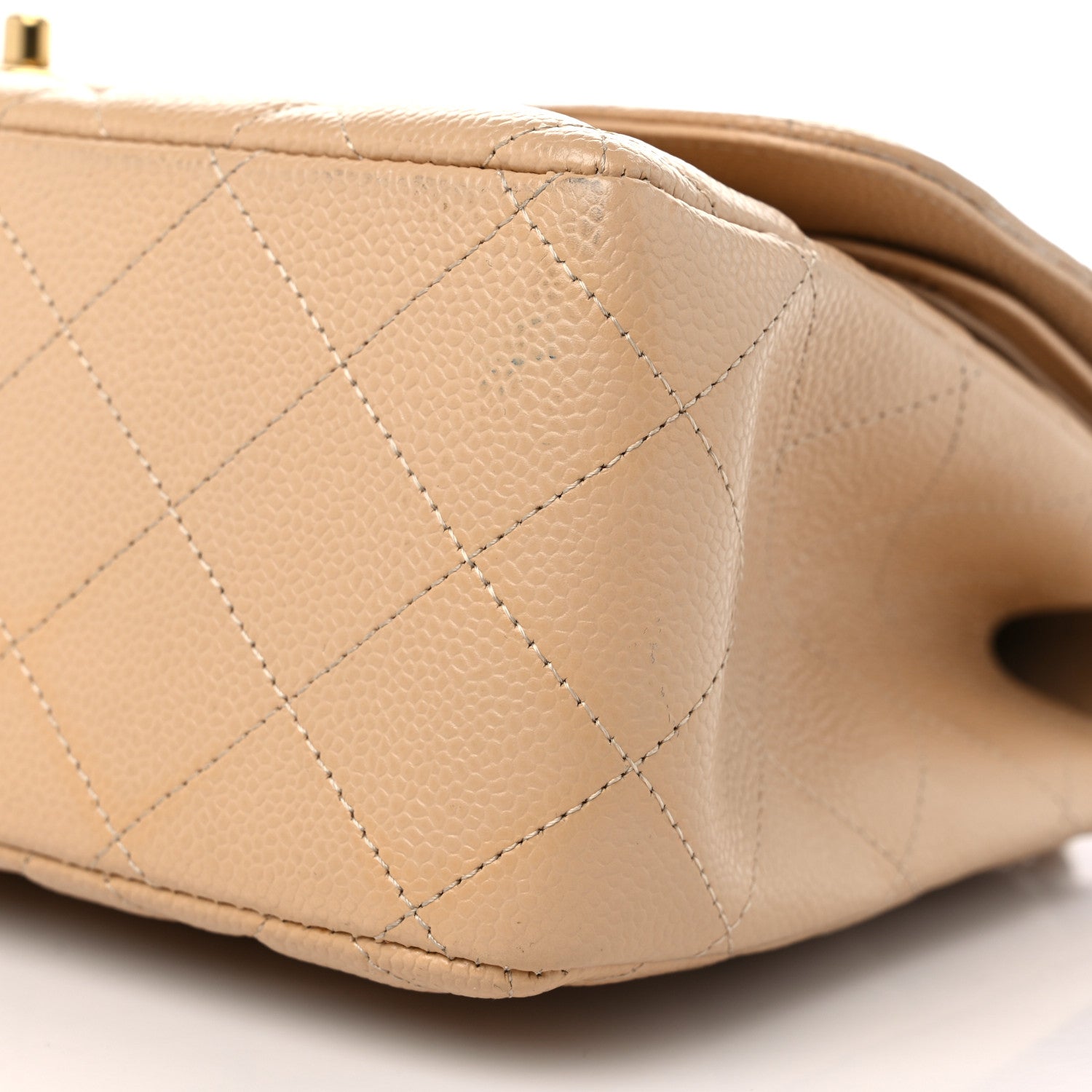 Chanel Caviar Quilted Jumbo Double Flap Beige Clair 9 of 9