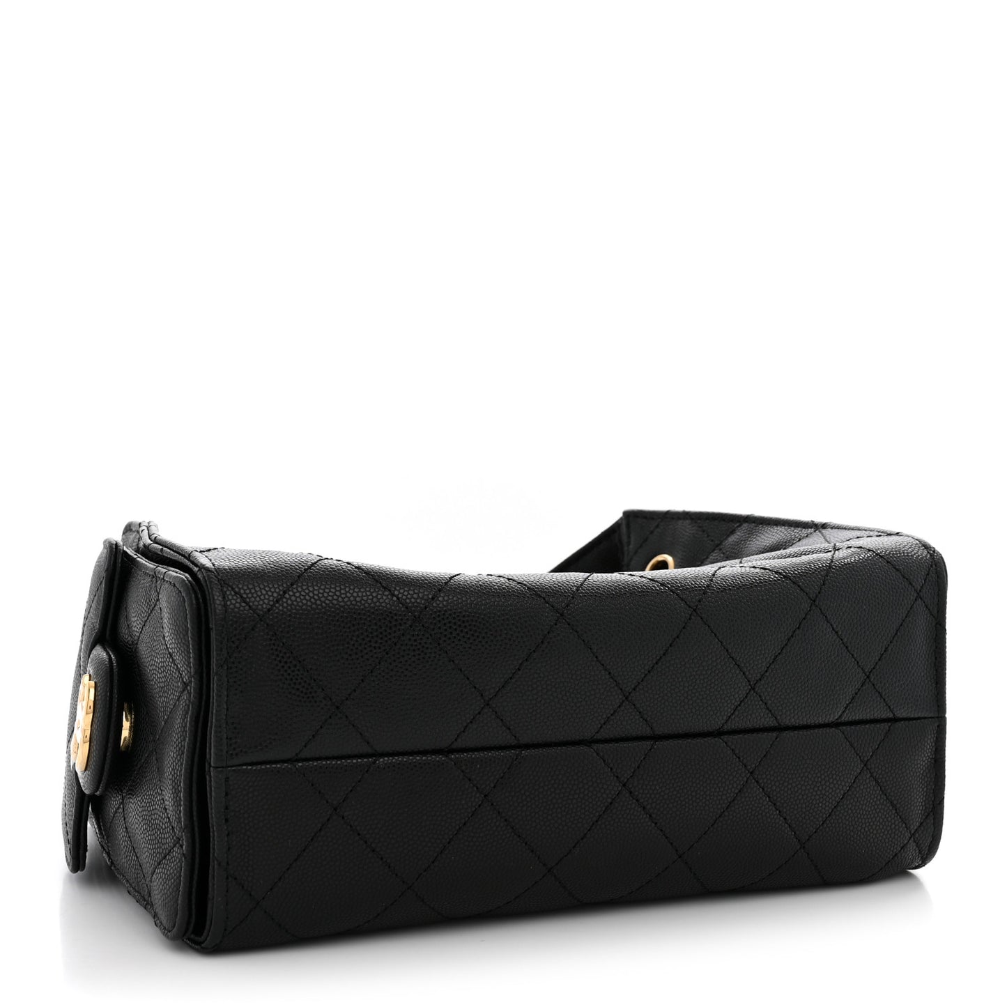 Caviar Quilted Mini Chanel 25 Handbag Black