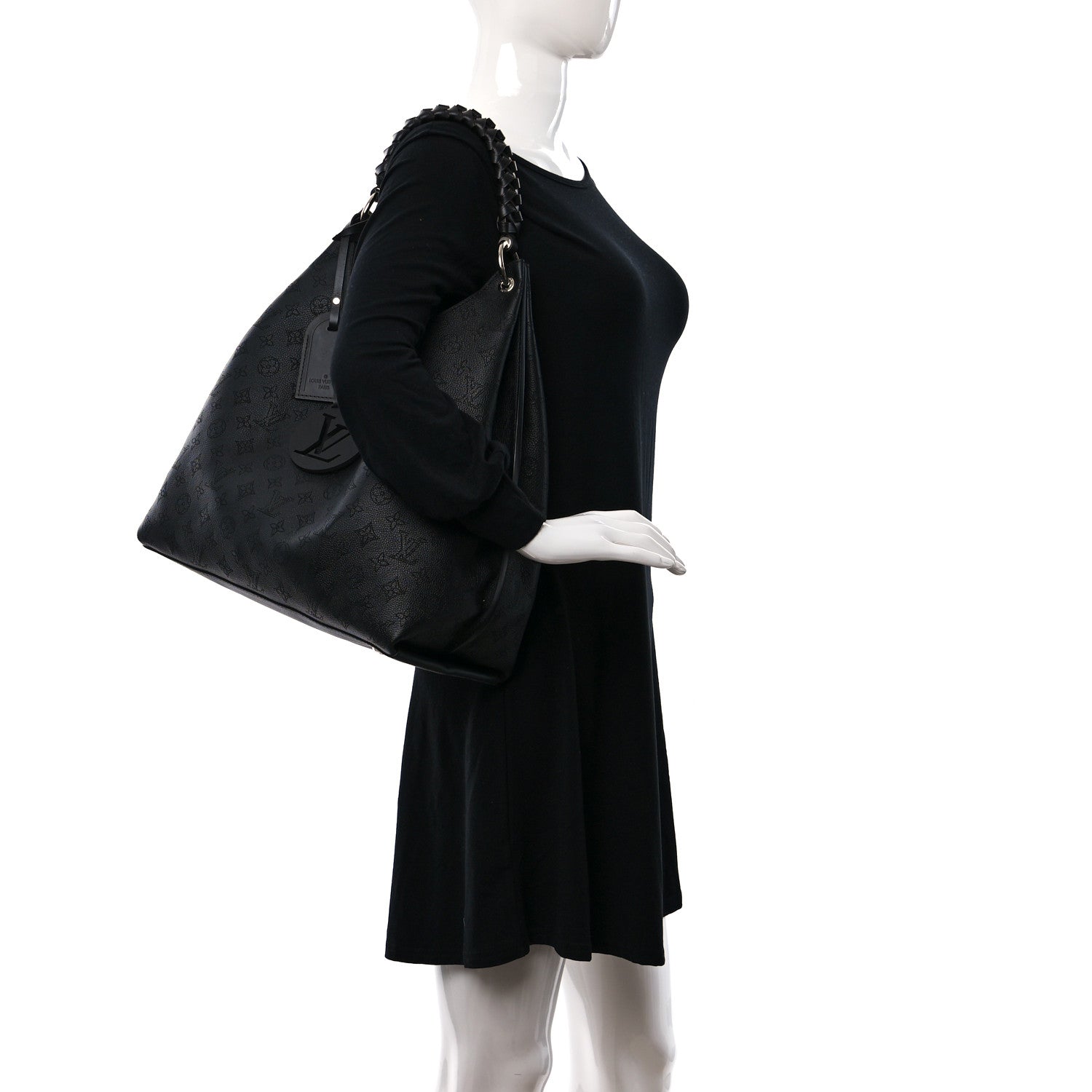 Louis Vuitton Mahina Carmel Hobo Black 2 of 10