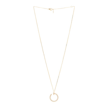 Cartier 18K Yellow Gold Diamond Juste Un Clou Paved Pendant Necklace 3 of 5