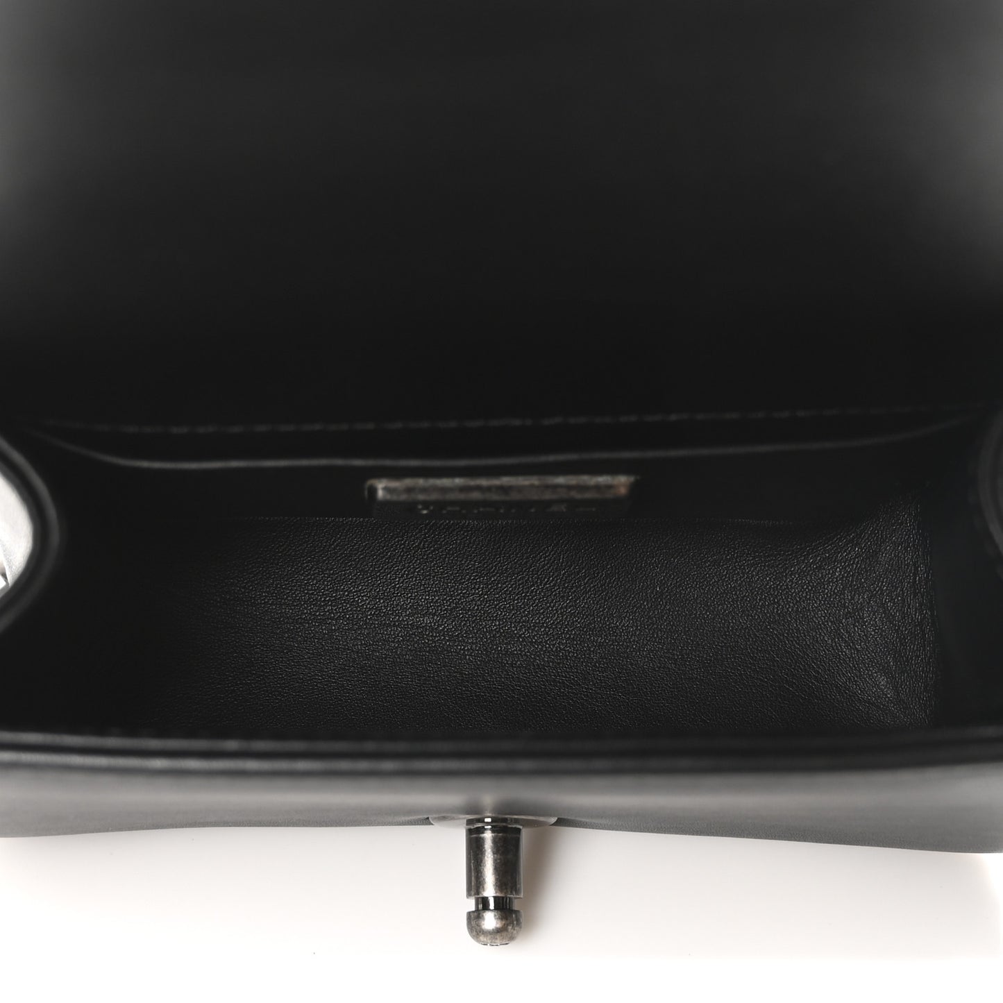 Galuchat Stingray Mini Boy Flap Black Silver