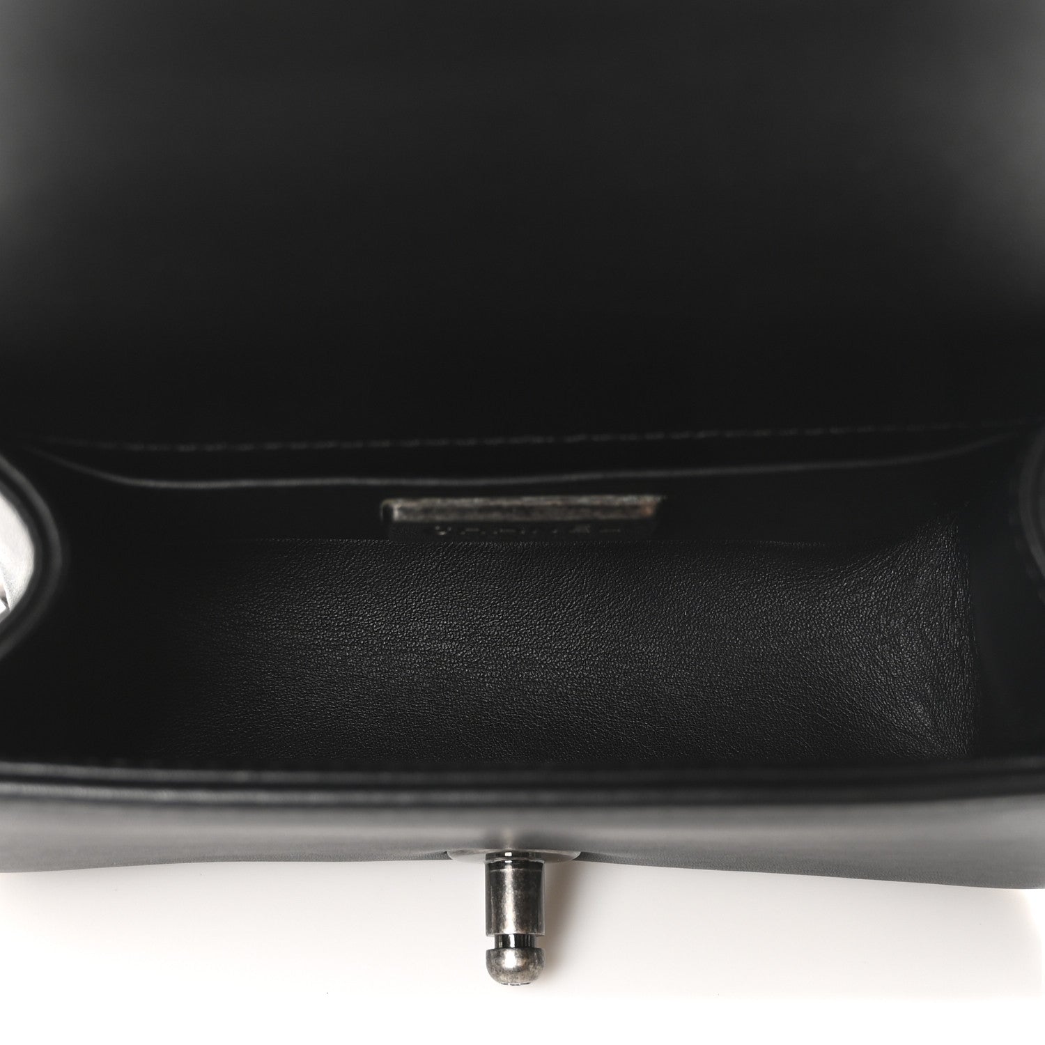 Chanel Galuchat Stingray Mini Boy Flap Black Silver 5 of 10