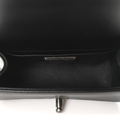 Chanel Galuchat Stingray Mini Boy Flap Black Silver 5 of 10