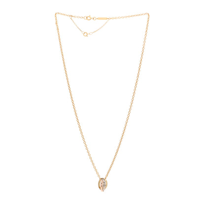 Cartier 18K Pink Yellow White Gold Baby Trinity Pendant Necklace 3 of 4