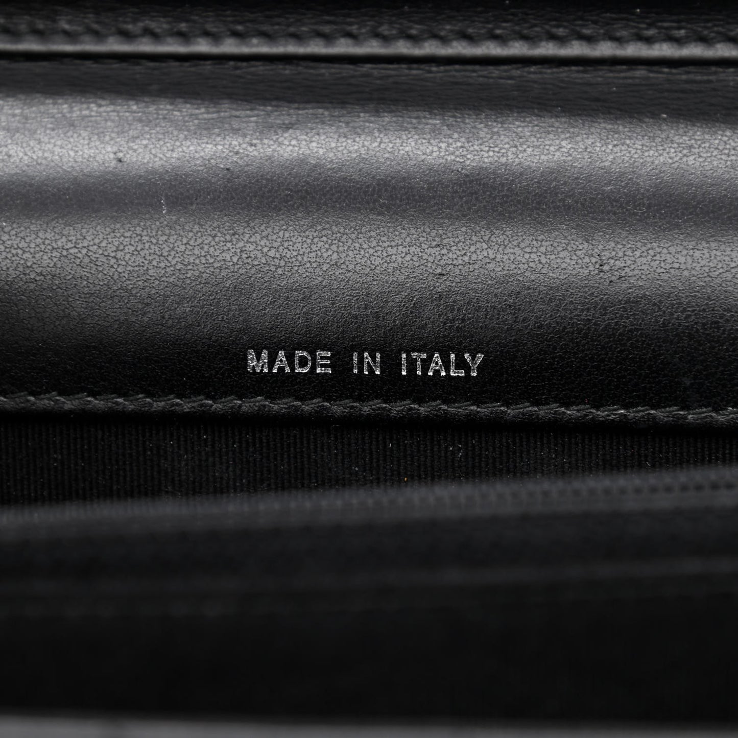 Aged Calfskin Chevron Quilted Reissue 2.55 Square Wallet On Chain WOC So Black