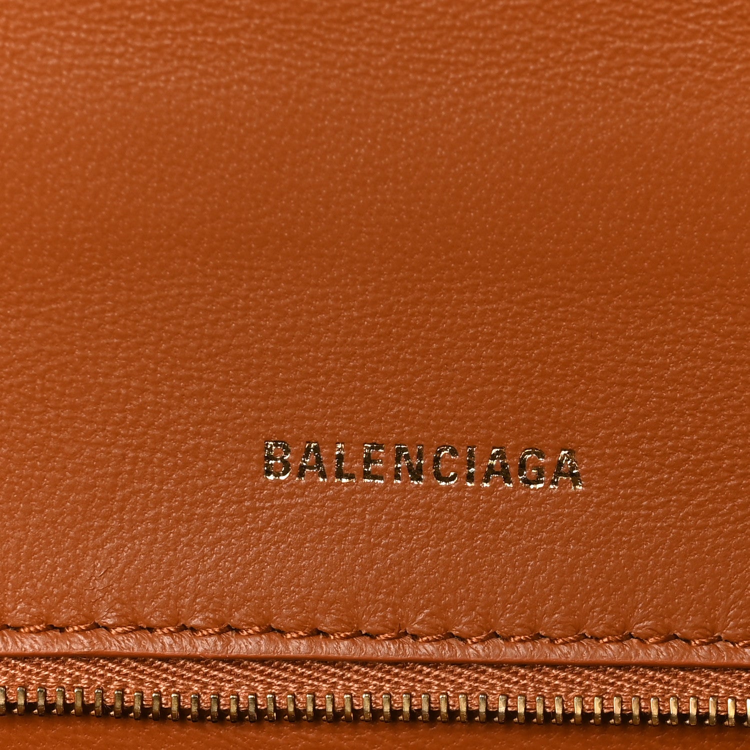 Balenciaga Shiny Box Calfskin Small Hourglass Top Handle Bag Camel 5 of 10