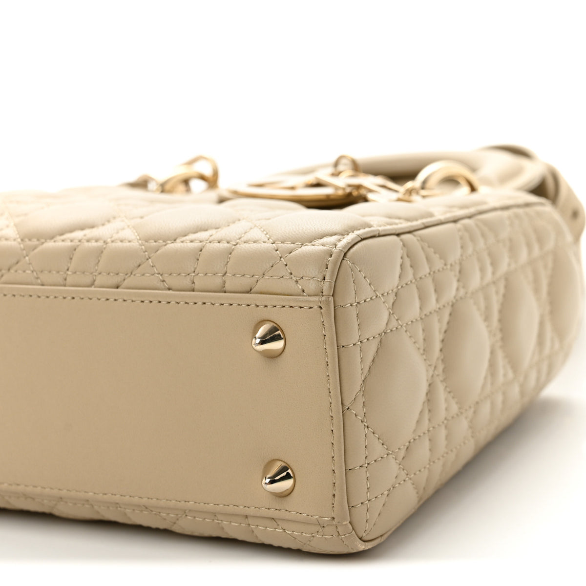 Lambskin Cannage Small My ABCDior Lady Dior Beige
