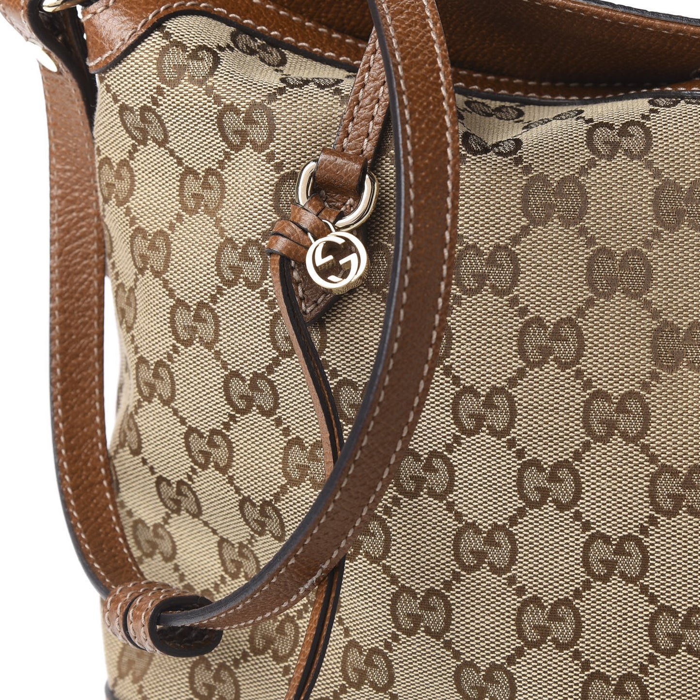 Monogram Textured Calfskin Medium Bree Foldover Tote Beige Ebony Nocciola