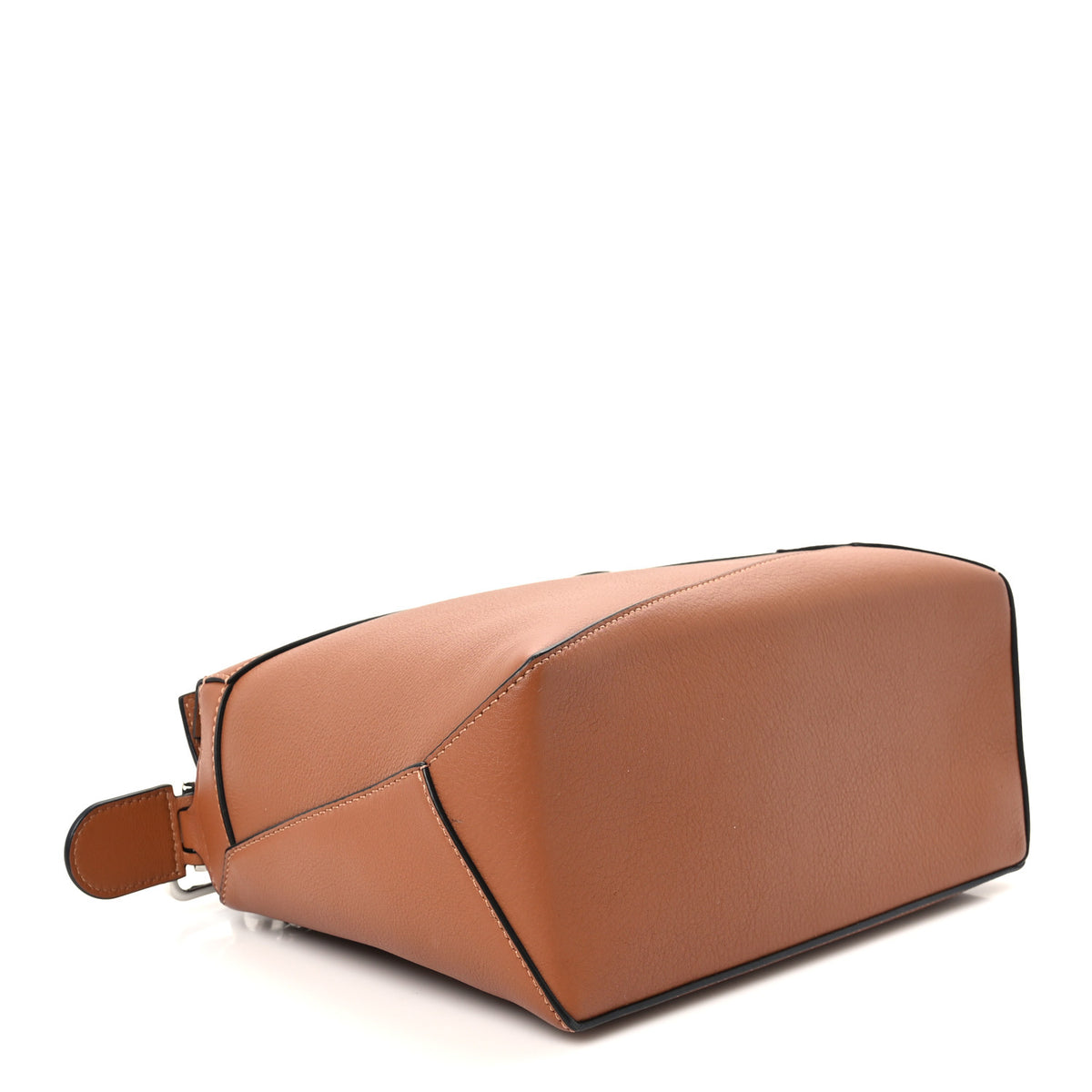 Calfskin Small Puzzle Edge Bag Tan