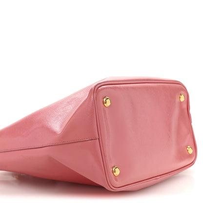 Prada Saffiano Vernice Galleria Shopping Tote Begonia 10 of 16