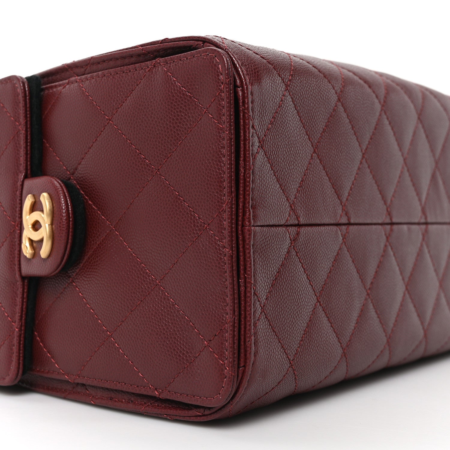 Chanel Caviar Quilted Small Chanel 25 Handbag Burgundy 9 of 11