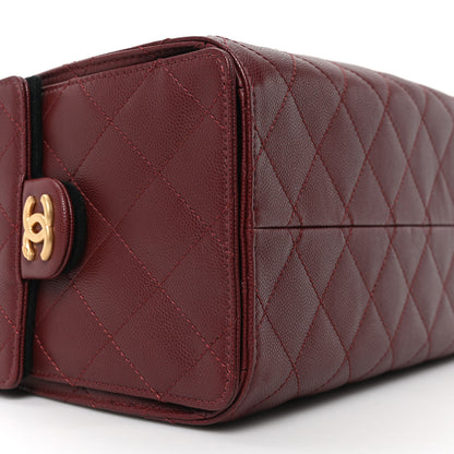 Chanel Caviar Quilted Small Chanel 25 Handbag Burgundy 9 of 11