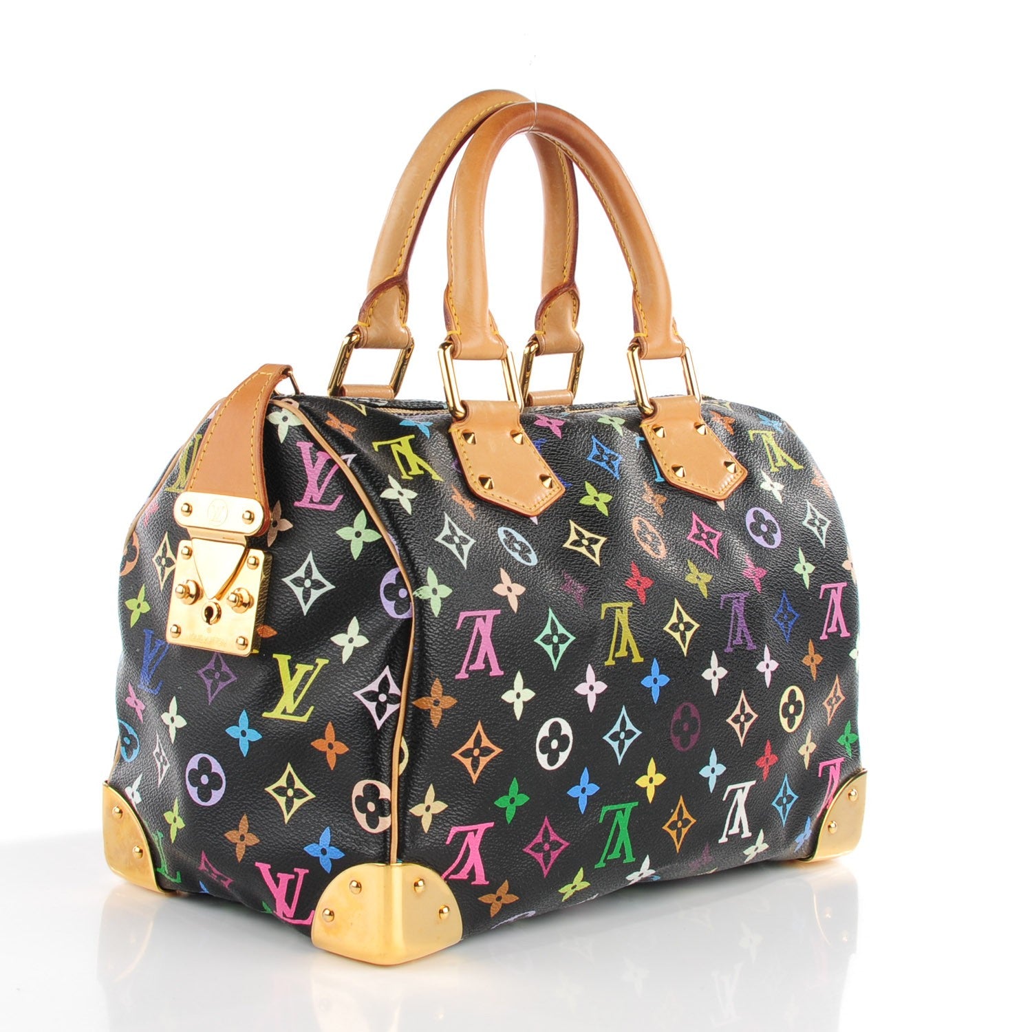 Louis Vuitton Monogram Multicolor Speedy 30 Black 3 of 7