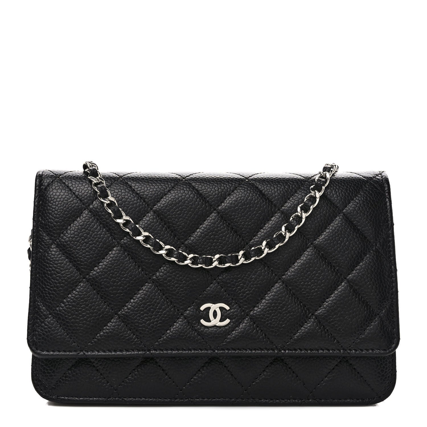 Chanel Caviar Quilted Wallet on Chain WOC Black 1 of 10