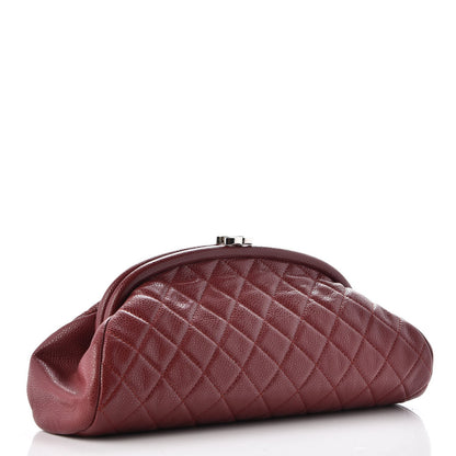 Chanel Caviar Quilted Timeless Clutch Dark Red 3 of 8