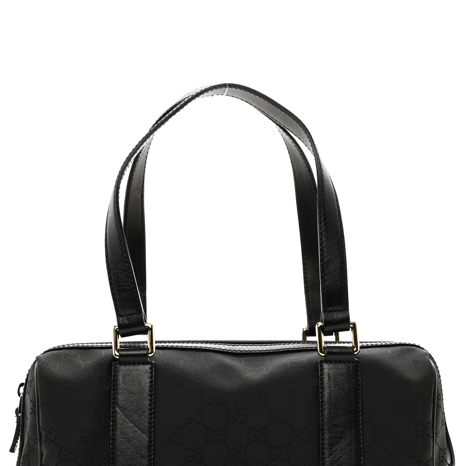 Gucci Nylon Monogram Small Boston Black 5 of 10