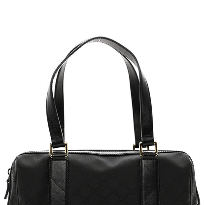 Gucci Nylon Monogram Small Boston Black 5 of 10