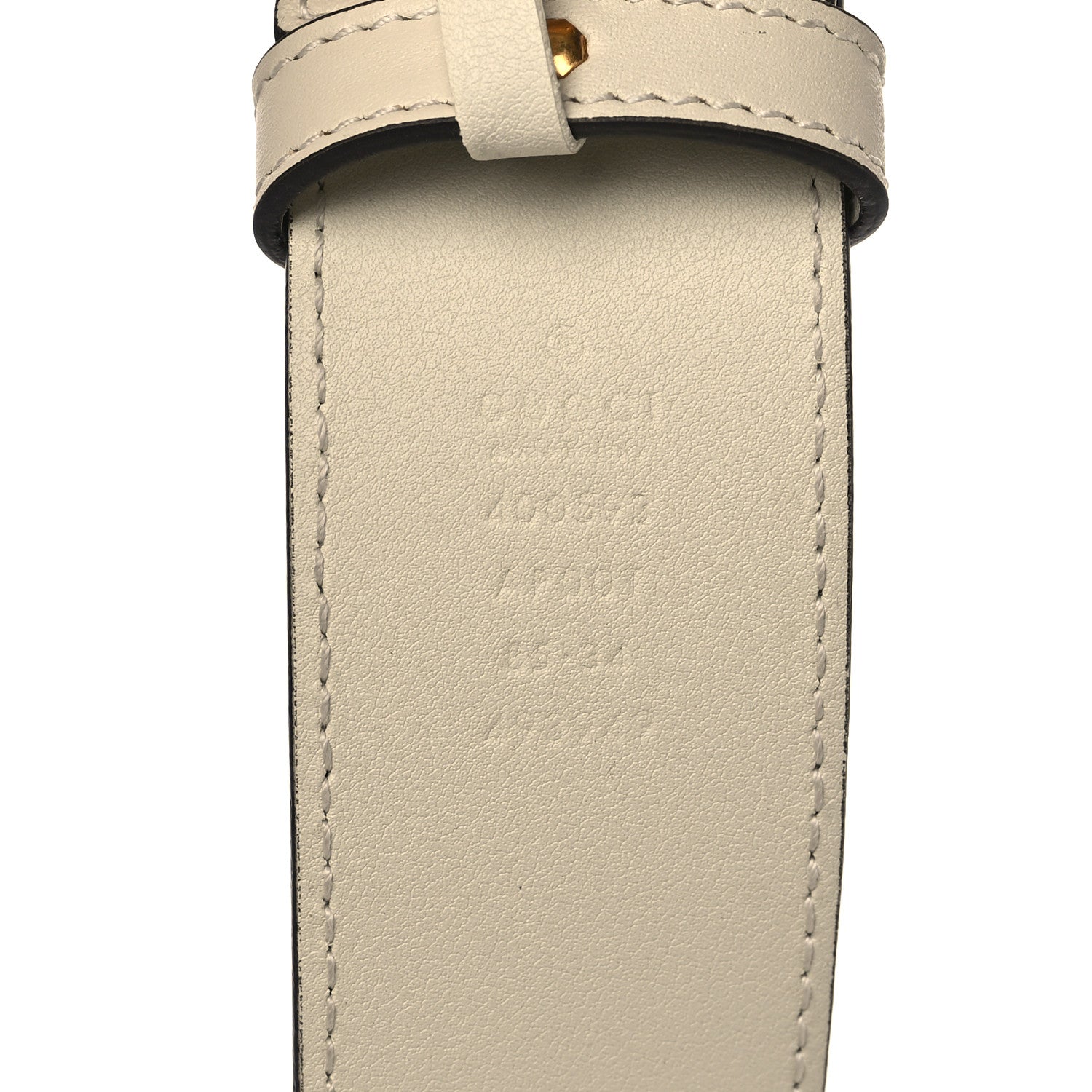 Gucci Calfskin Double G 40mm Belt 85 34 Mystic White 3 of 5