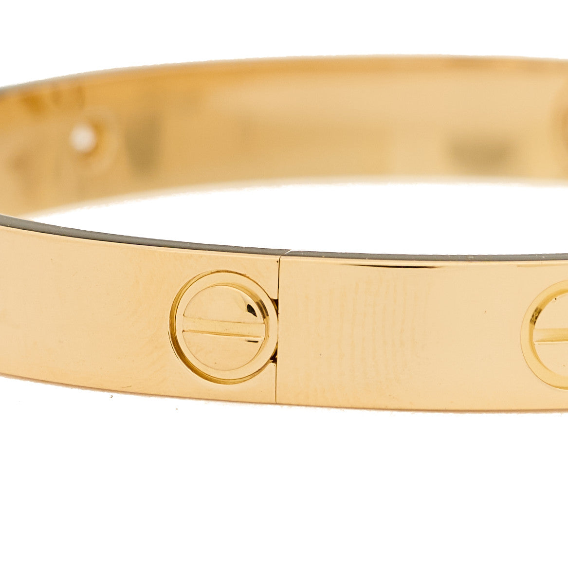 Cartier 18K Yellow Gold 4 Diamond LOVE Bracelet 16 5 of 8