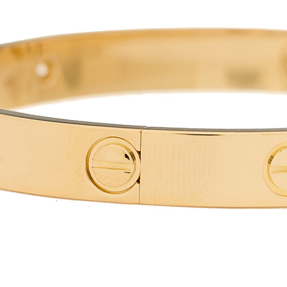 Cartier 18K Yellow Gold 4 Diamond LOVE Bracelet 16 5 of 8