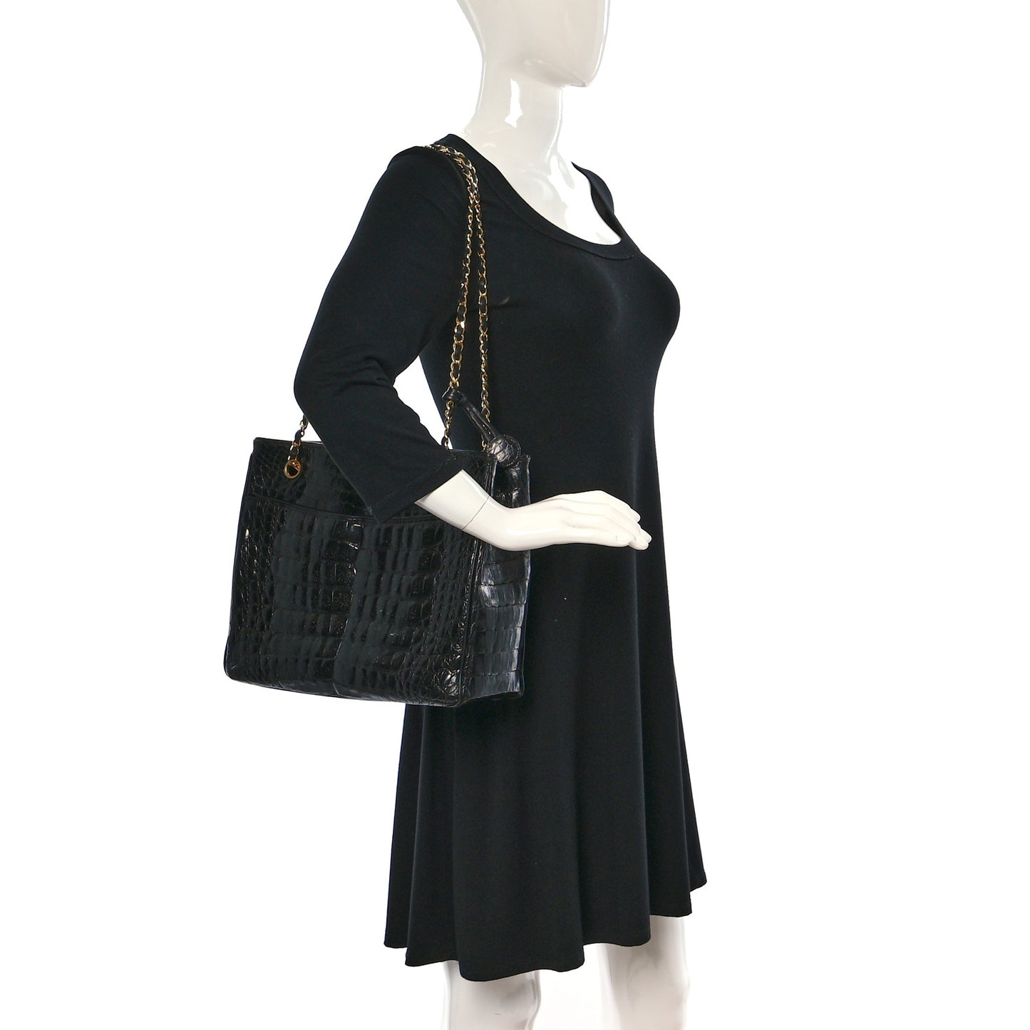 Alligator Tote Black