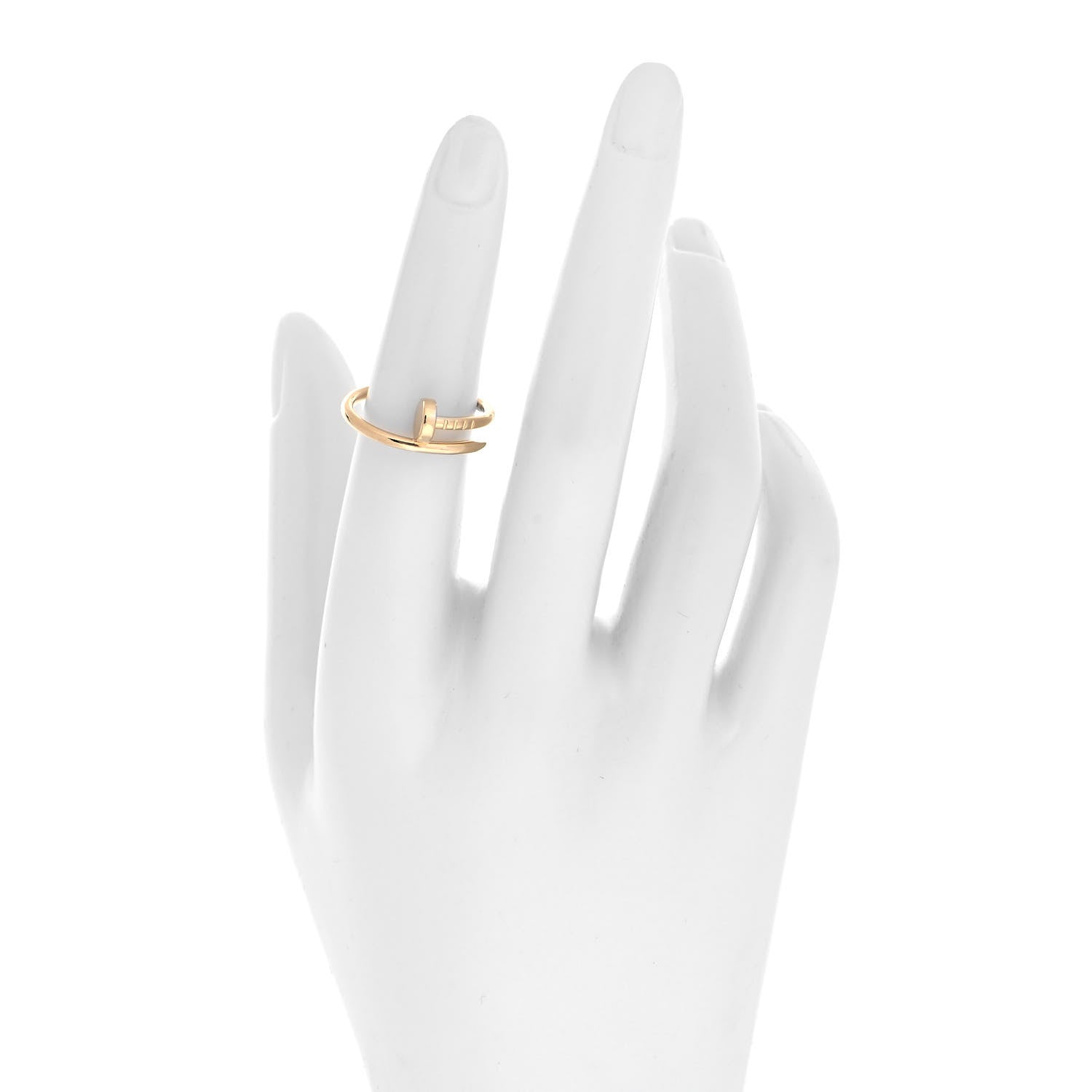Cartier 18K Yellow Gold Small Juste Un Clou Ring 52 6 2 of 5