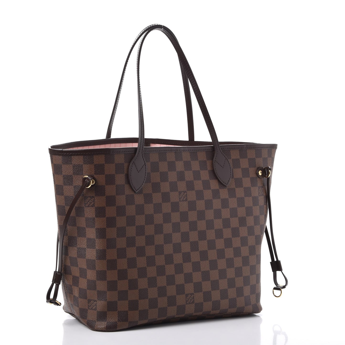 Damier Ebene Neo Neverfull MM Rose Ballerine