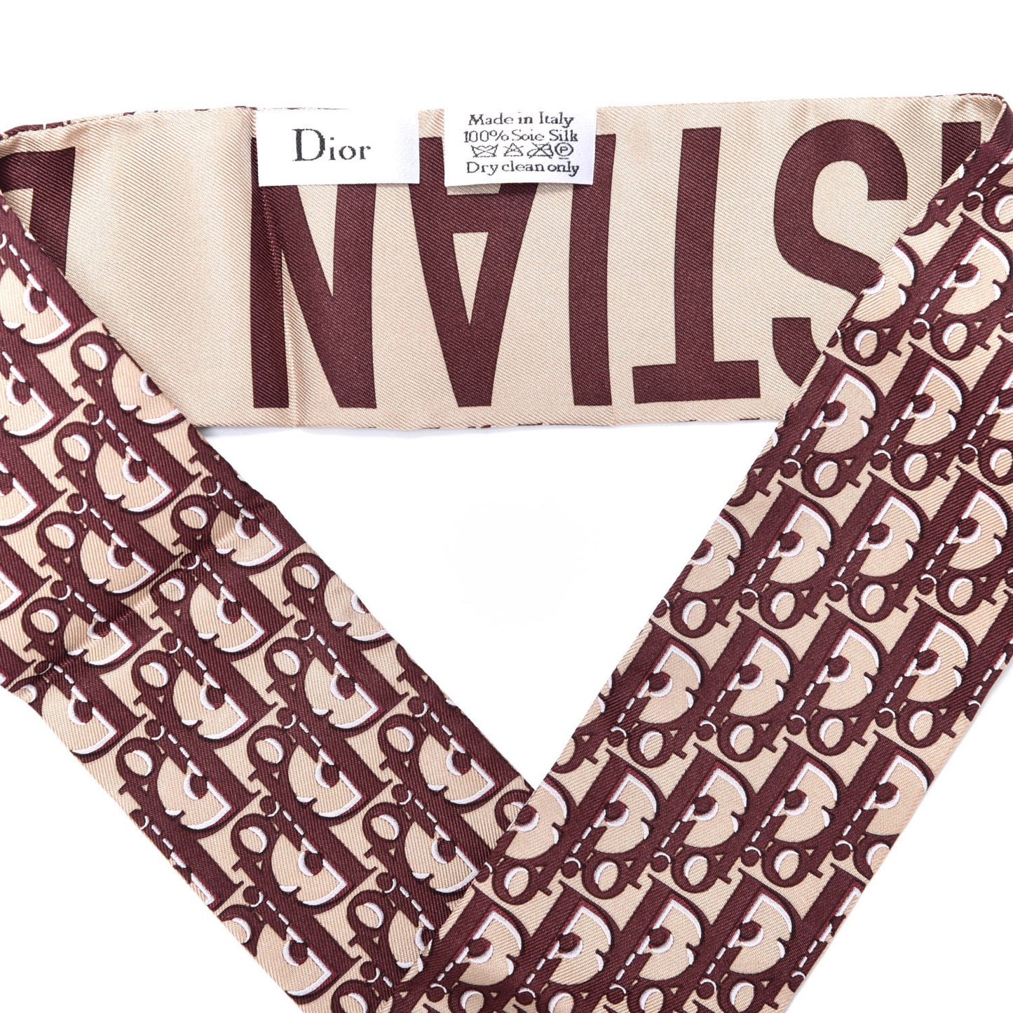Silk Oblique Mitzah Scarf Bordeaux