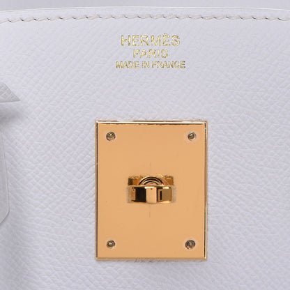 Hermes Epsom Birkin 30 Blanc White 22 of 35