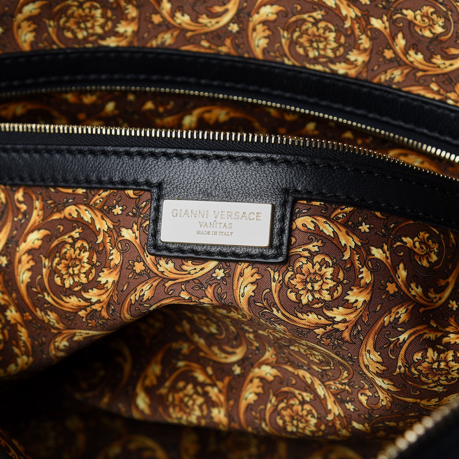 Versace Nappa Barocco Quilted Altea Vanitas Lady Athena Black 9 of 11