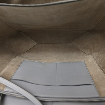 Celine Smooth Calfskin Medium Tri-Fold Bag Pearl Grey 5 of 10