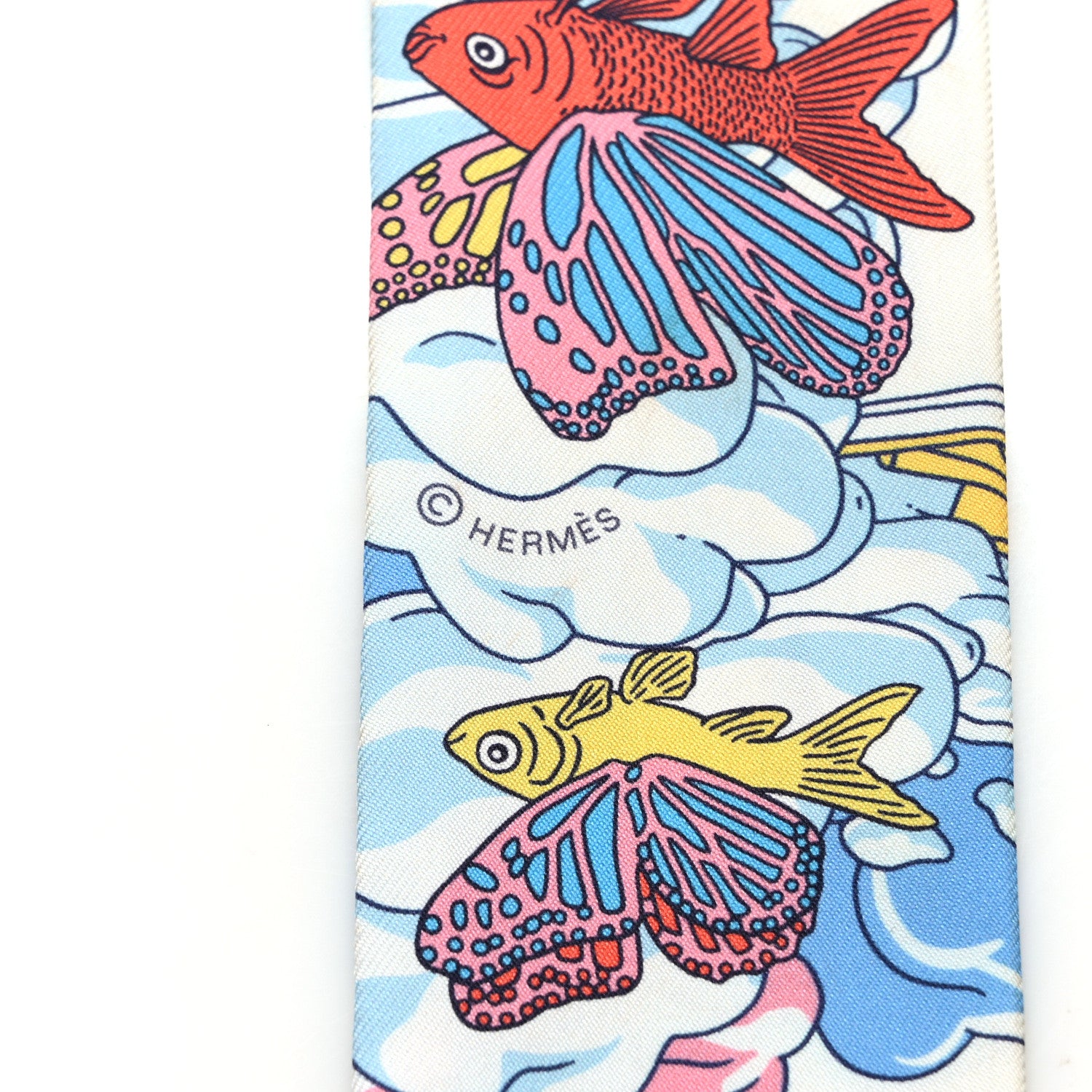 Hermes Silk Sur Mon Nuage Twilly Marine Clair Ciel 3 of 5