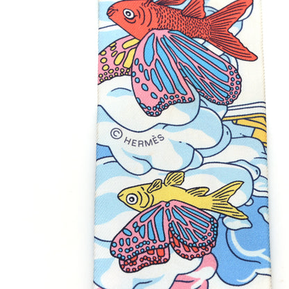 Hermes Silk Sur Mon Nuage Twilly Marine Clair Ciel 3 of 5