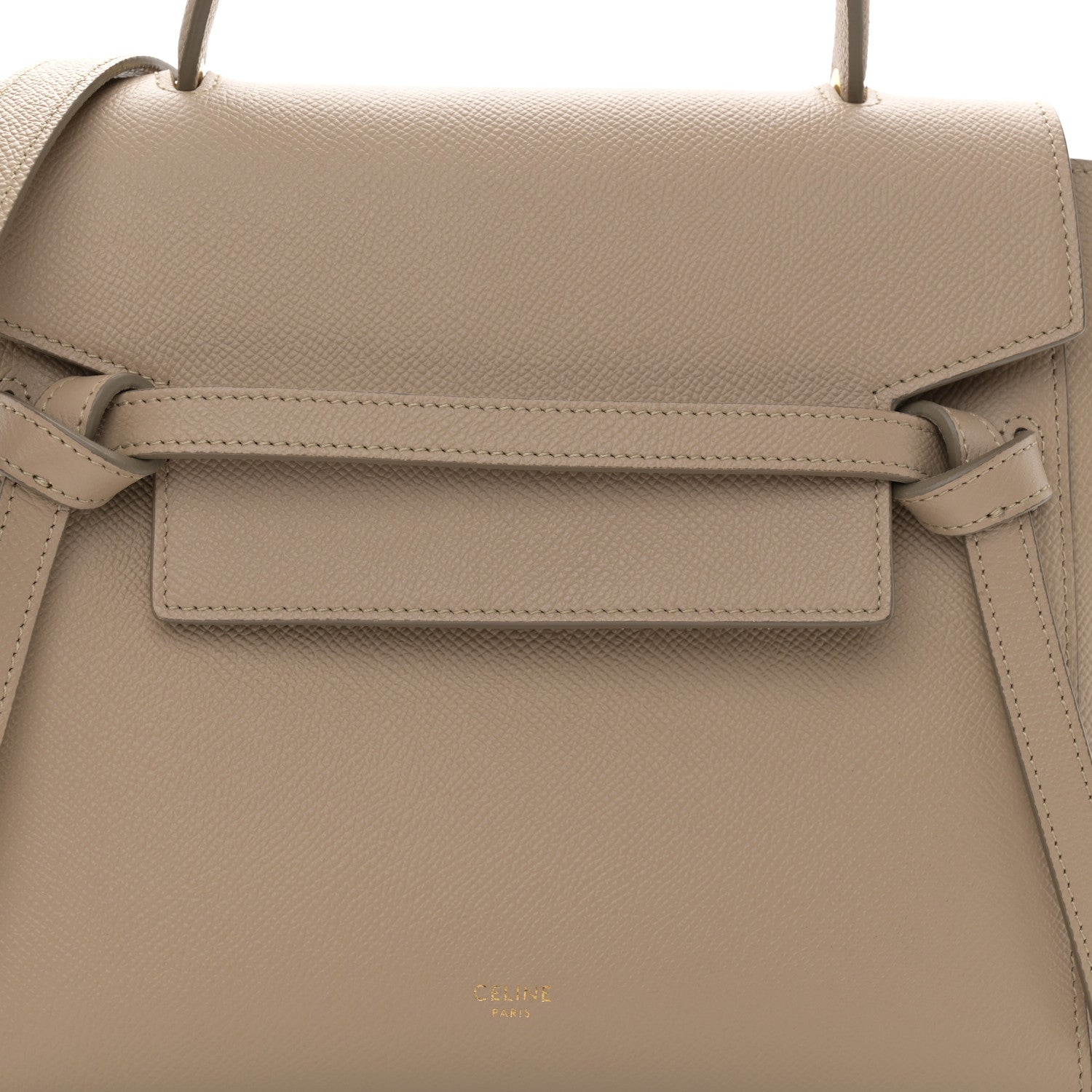 Celine Grained Calfskin Micro Belt Bag Dune 8 of 10