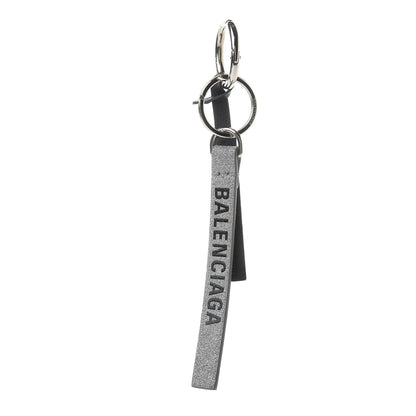 Balenciaga Everyday Glitter Keyring Charm Silver Hardware 1 of 5