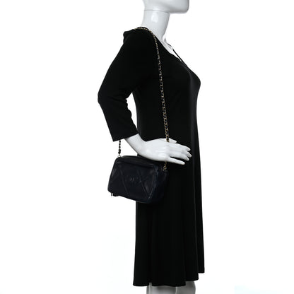 Chanel Lambskin Quilted CC Tassel Camera Case Navy 2 of 12