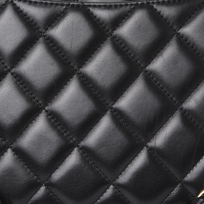 Chanel Lambskin Quilted Jumbo Single Flap Black 12 of 14