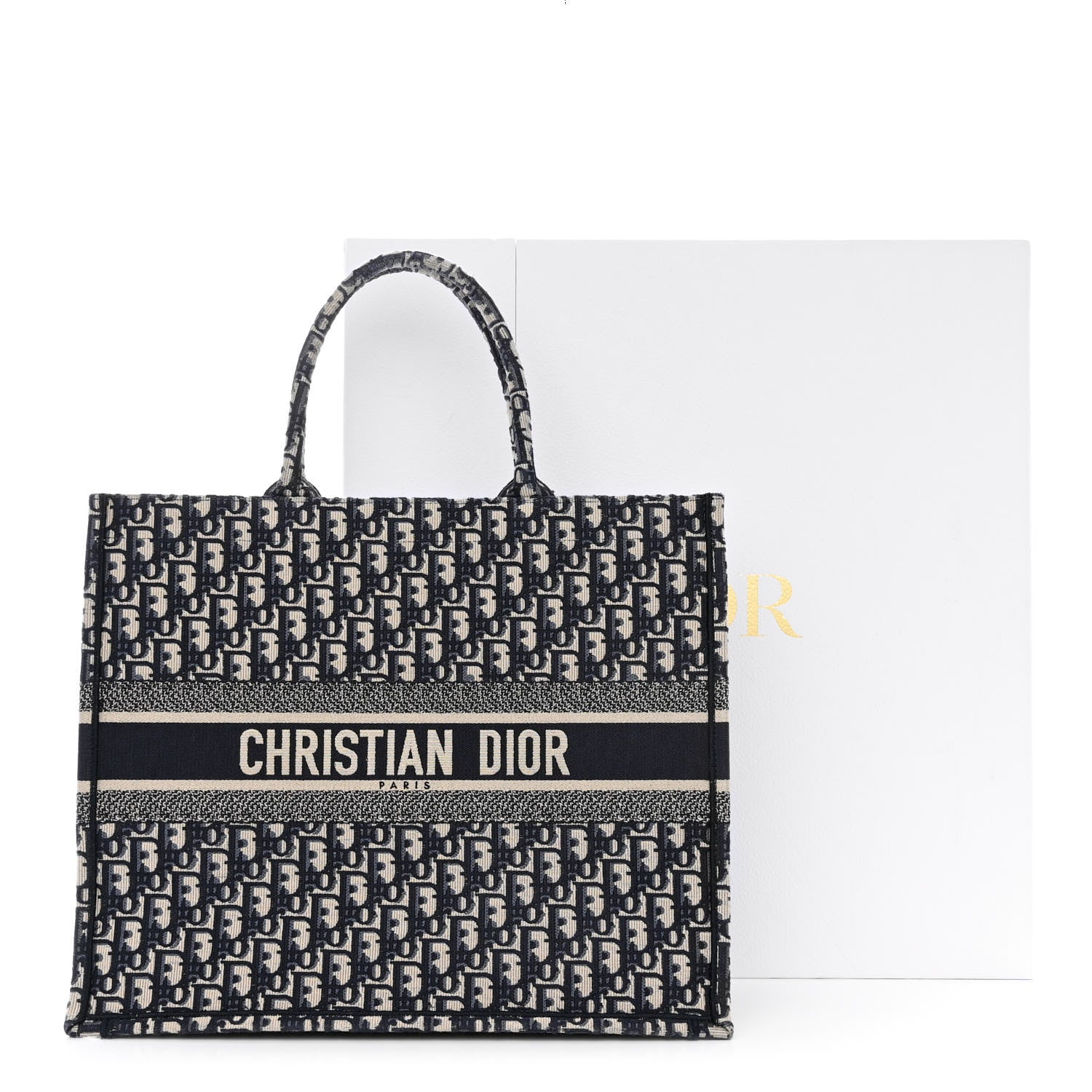 Christian Dior Oblique Large Book Tote Blue Multicolor 12 of 12