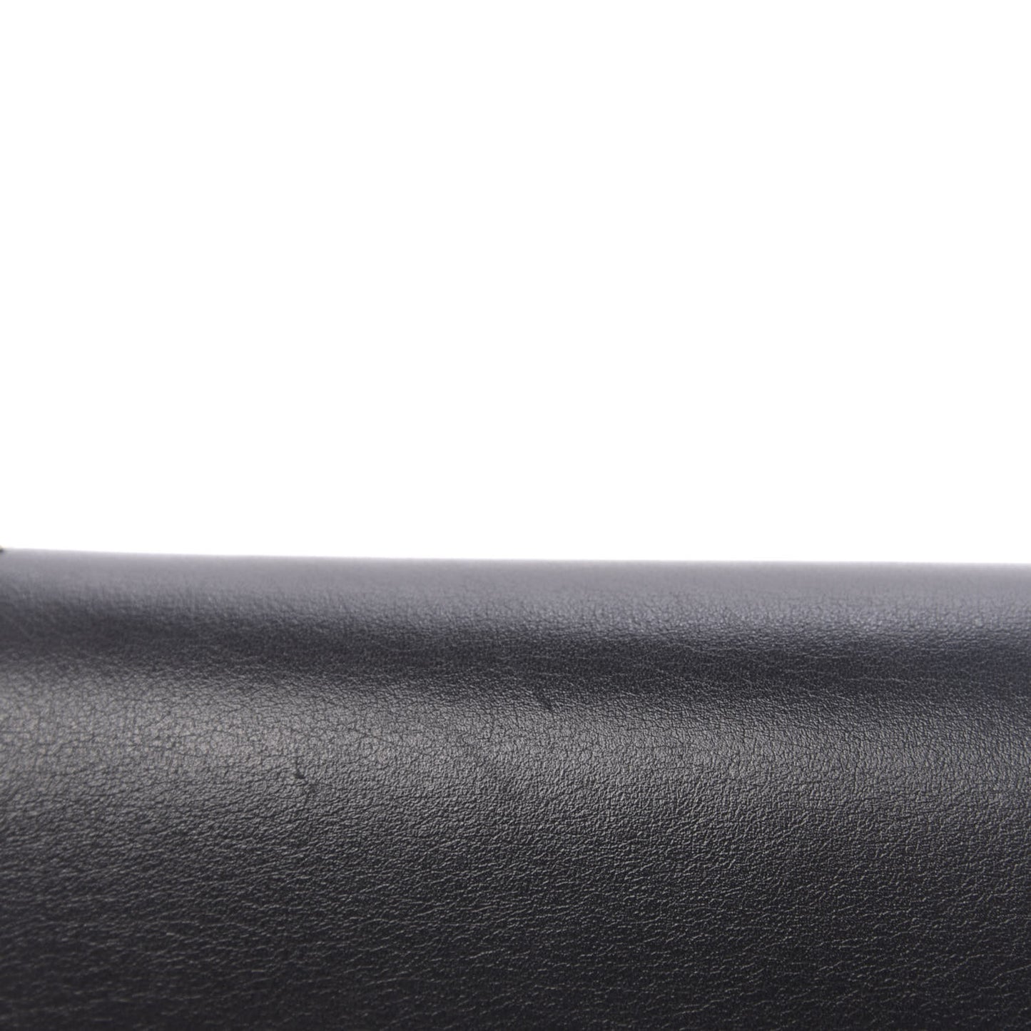 Calfskin Rockstud Wallet on Chain Black