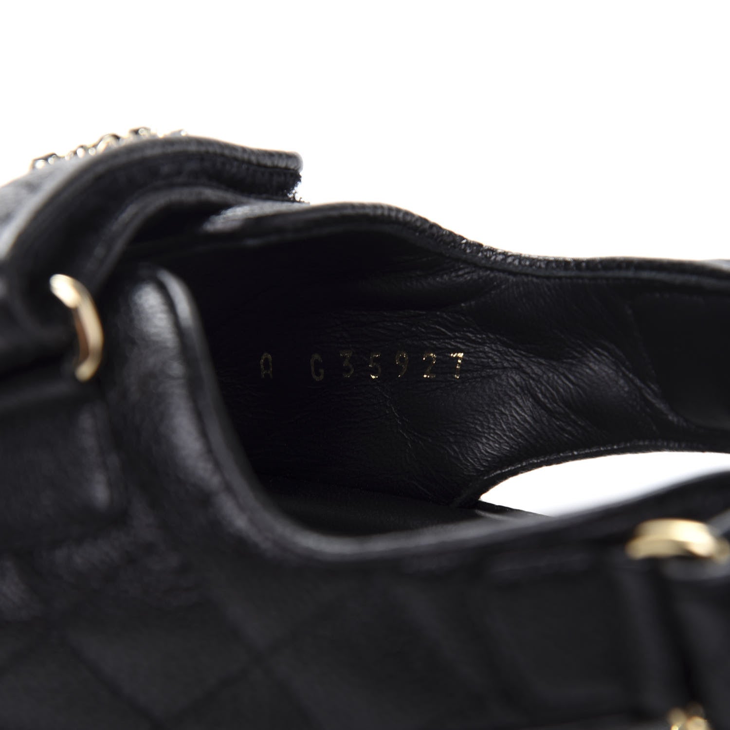 Chanel Grained Calfskin Velcro Dad Sandals 39 Black 8 of 9