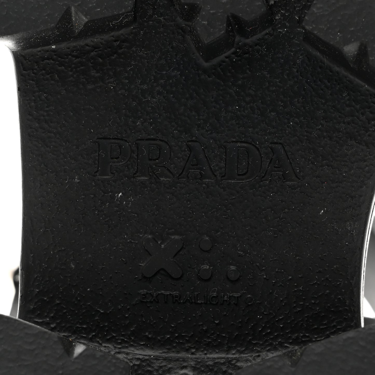 Foam Rubber Metal Triangle Logo Monolith 55mm Soft Cage Sandals 37 Black